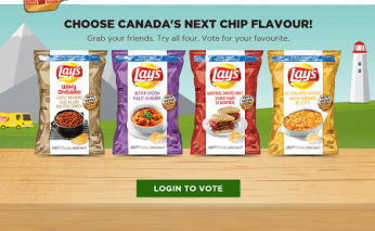Vote for Canada's next Lays Flavour at Lays.ca/Flavour